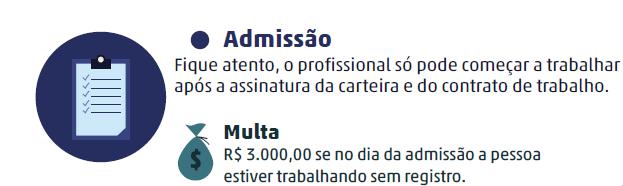 Admissões As contratações deverão ser enviadas ao esocial antes do funcionário iniciar!