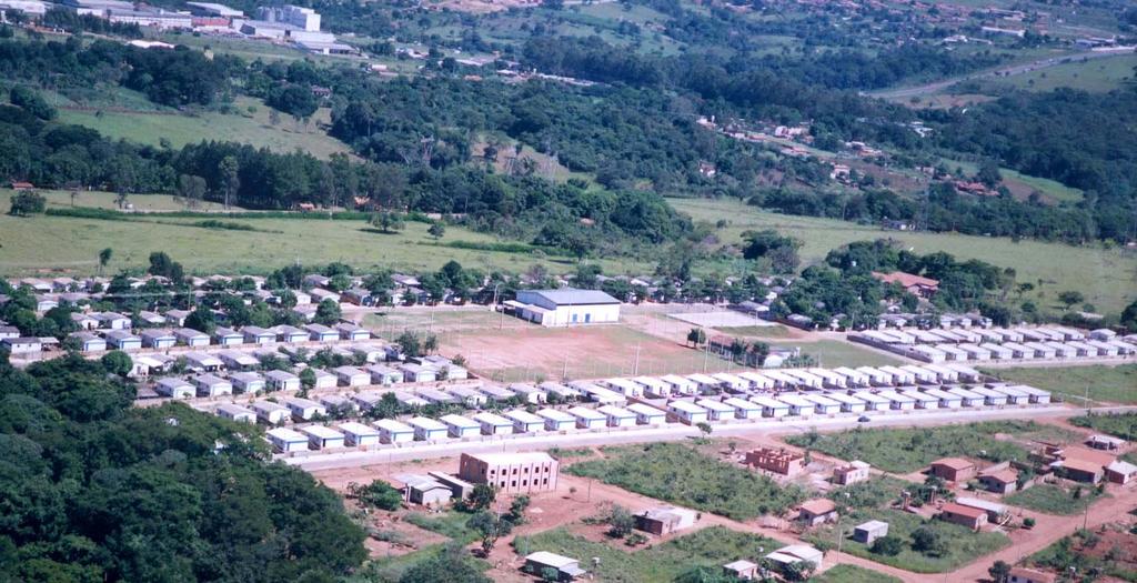 residências Abriga famílias em