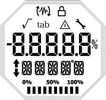 3.6. DISPLAY DE CRISTAL LÍQUIDO (LCD) As principais informações relativas ao equipamento são disponibilizadas no display de cristal líquido (LCD). A figura 3.