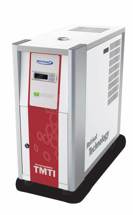 Termoregulador TMTI Temperatura de fluidos controlada com precisão O aparelho TMTI foi projetado para controlar a temperatura de processos industriais que utilizem água ou óleo como fluido.