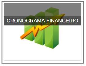 21. PLANO DE TRABALHO CRONOGRAMA FINANCEIRO Ícone CRONOGRAMA FINANCEIRO Nesta tela a meta já possui cronograma, a partir daí é necessário inserir o