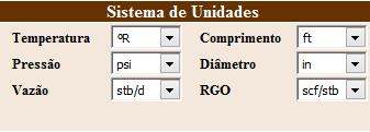 1 Tela de descrição do projeto Apresentada na Figura 17, esta permite a inserção de informações do projeto como nome do poço a ser equipado com Gas Lift Contínuo, nome do campo petrolífero, data da