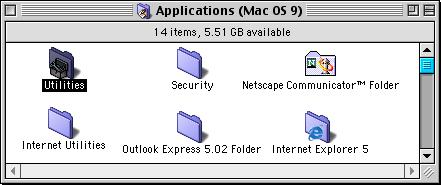 2 1 Abra a pasta Applications (Mac OS 9)