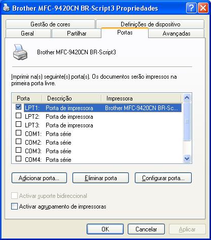 Impressão Funcionalidades no controlador da impressora BR-Script 3 (PostScript 3 linguagem de emulação) Além do seu controlador original a Brother inclui também o controlador BR-Script 3 (linguagem