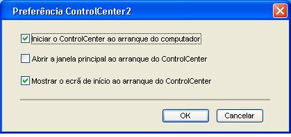 ControlCenter2 Desactivar a função Carregamento Automático Uma vez que tiver iniciado o ControlCenter2 a partir do menu Iniciar, o ícone aparece na bandeja de tarefas.
