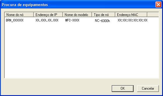 3 Clique no separador Definições de rede na caixa de diálogo e seleccione um método para especificar o aparelho como o scanner de rede do PC.