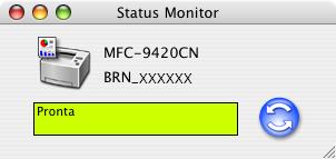 Imprimir e Enviar Faxes Status Monitor O utilitário Status Monitor (Monitor de estado) é uma ferramenta de software configurável para a supervisão do estado do aparelho, consentindo-lhe de ver