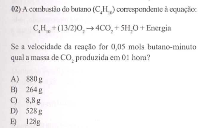 C 4 H 10 CO 4 1mol 4 44g 0,05mol x x = 8,8g