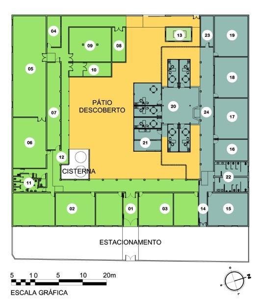 Boletim de Serviço - UFRN Nº 242 27.12.2017 Fls. 70 Figura 06 Planta de ocupação do Anexo Miguel Lula de Farias, em 2017.