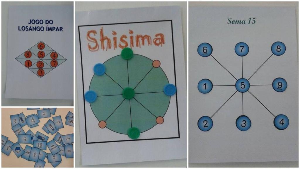 aplicados tem uma aceitação grande de forma que os alunos pedem até mesmo para que haja uma reaplicação da oficina, em especial o jogo memória das frações que é um jogo que trata das representações