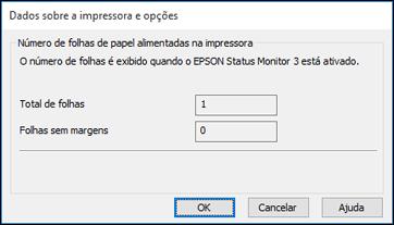 Verificação do contador de folhas - Windows Verificação do contador de folhas - Mac Tema principal: Como ajustar a qualidade de impressão Verificação do contador de folhas - Windows Você pode checar