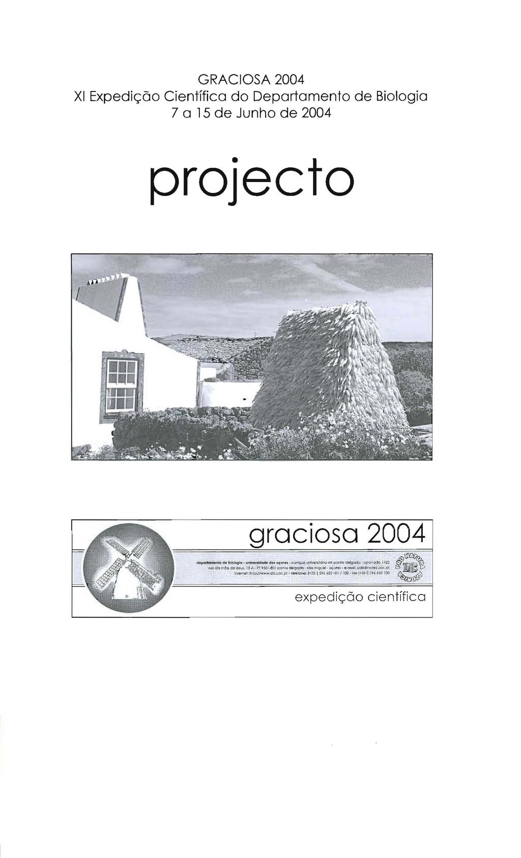 GRAIOSA 2004 I Expedic;: ienhfica d Departament de Bilgia 7