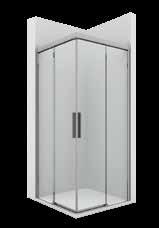 Esta coleção à medida assegura a adaptação a todos os espaços de duche e reduz ao máximo a sobreposição dos vidros das portas e dos painéis fixos, dando mais transparência ao espaço de
