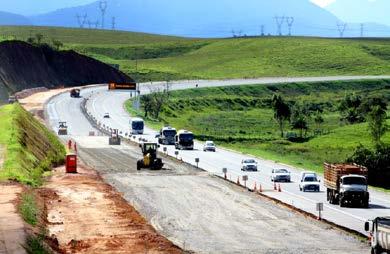 obras da Autopista Fluminense e duplicará 176,6 km da
