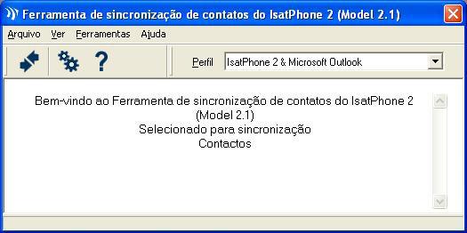 sincronização de contatos. Selecione a opção Microsoft Outlook ou MS Outlook Express para sincronizá-la com o telefone e clique em OK.