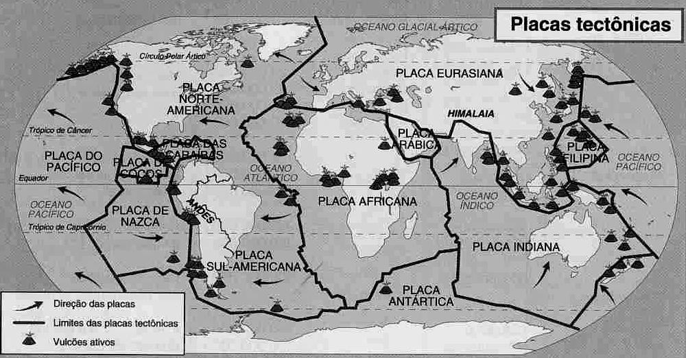 22 P R O V A DE GEOGRAFIA OBSERVE O MAPA ABAIXO E RESPONDA ÀS QUESTÕES 36 E 37.