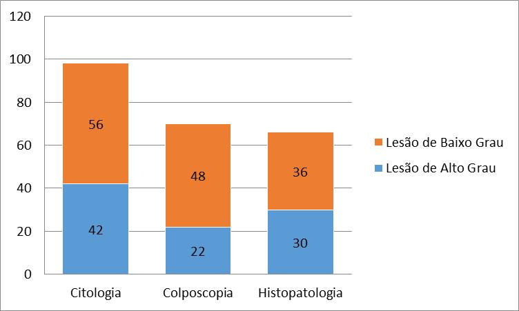 14 Figura 3: Frequência absoluta dos resultados da histopatologia (n=73).
