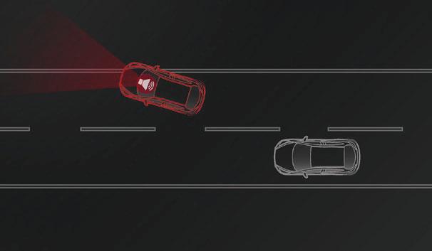 S E G U R A N Ç A A V A N Ç A D A T E C N O L O G I A SMART CITY BRAKE SUPPORT (SCBS) O Smart City Brake Support (SCBS) da Mazda ajuda a impedir ou a atenuar o impacto de colisões a baixa velocidade