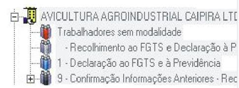 aba Movimento, informar a competência e código de 03/2015 03/2015 115 - Recolhimento e/ou Declaração ao FGTS e Informação à Previdência Marcar a participação da empresa no Movimento Na tela Movimento