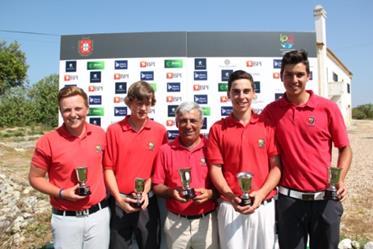 de Clubes Sub18 e Sub14 o Campo Ribagolfe 2 o Campeão Sub18 Clube de Golfe de