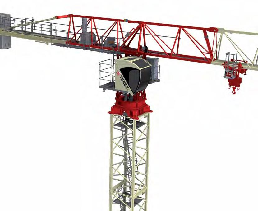 CTT 182-8 Flat top TOWER Crane Specifications: Max jib