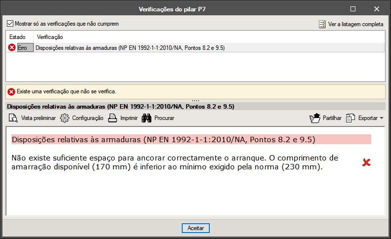 CAD Exemplo prático Open BIM 104 Fig. 2.208 Feche a janela. Por outro lado, com este comando o utilizador pode alterar armaduras e secções, bem como rearmar os pilares.