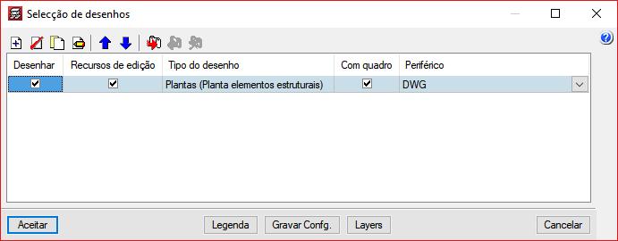 CAD Exemplo prático Open BIM 143 Na janela Selecção de desenhos, prima em Adicionar novo elemento à lista e acrescente um elemento à lista.