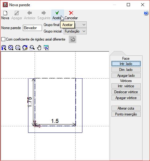 CAD Exemplo prático Open BIM 30 Coloque como referência Elev e prima em Aceitar. Fig. 2.