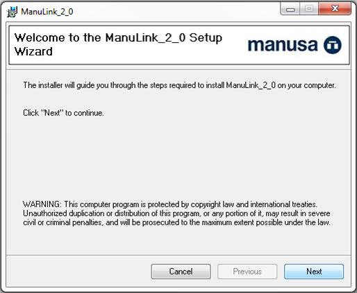 2 GUIA DE INSTALAÇÃO A instalação do Manulink 2.0 é muito simples.