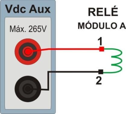 Sequência para testes do relé SEPAM T87 no software Master 1. Conexão do relé ao CE-6006 No apêndice A-1 mostram-se as designações dos terminais do relé. 1.1 Fonte Auxiliar Ligue o positivo (borne vermelho) da Fonte Aux.
