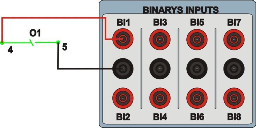 1.3 Entrada Binária Ligue a entrada binária do CE-6006 à saída binária do módulo A do relé.