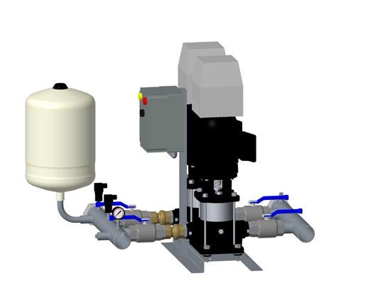 2.2 Componentes 8a 2 8b 3 6 5 1 7 9 10 4 Figura 1 - Componentes da série VFD 2 VME - N 1 Motobombas série VME (Motobomba A e Motobomba B) 2 Painel de comando 3 Tanque de pressão 4 Base das motobombas