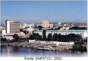 Exemplos positivos de reabilitação de margens de rios O Rio Volga (Saratov Rússia) e setenta afluentes são navegáveis.