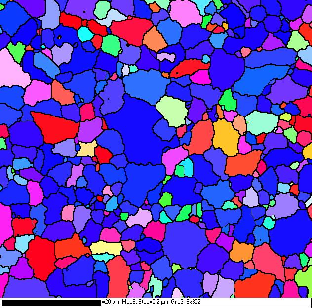 amostra retirada em 780ºC. Fonte: Elaborado pelo autor.