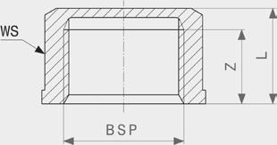 Plug modelo 3290 artigo BSP L WS 441 425 ⅛ 17 8 320 133 ¼ 20 8 320 096 ⅜ 20 10