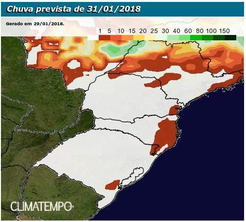 Dados Meteorológicos A semana começa com tempo aberto e sem chuvas em