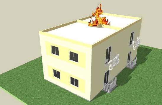 propagação de calor entre os diversos tipos de arranjo físico das edificações e as características construtivas das mesmas, em destaque a carga de