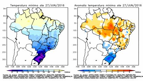 Figura 5 Precipitação acumulada de em junho/16 Fonte: Inmet.