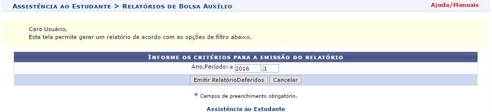 PARTE X RELATÓRIOS A fim de facilitar o acesso às informações do módulo, alguns relatórios foram criados. Esta parte abordará alguns deles.