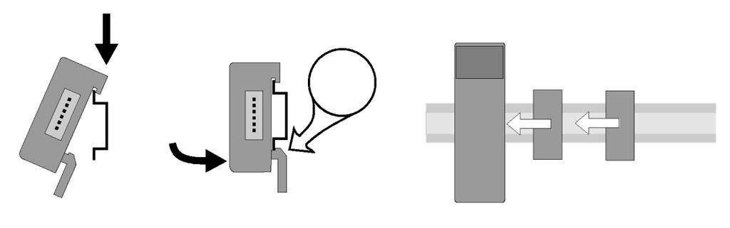 INSTALAÇÃO 2.2 Instalando um Módulo de Barramento Clique! Figura 2.2 - Instalando um Módulo de Barramento 2.