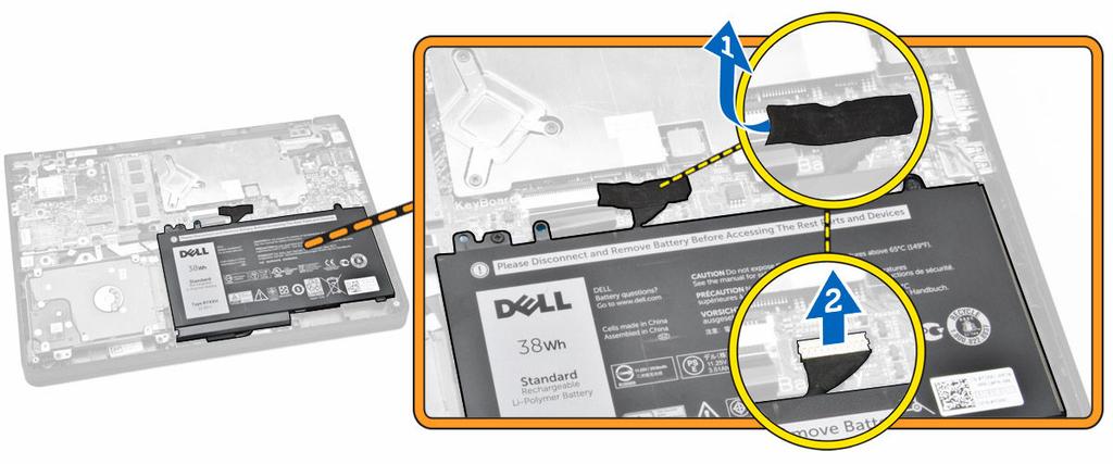 Como instalar a tampa da base 1. Coloque a tampa da base para alinhar com os suportes de parafuso no computador. 2. Aperte os parafusos que prendem a tampa da base ao computador. 3.