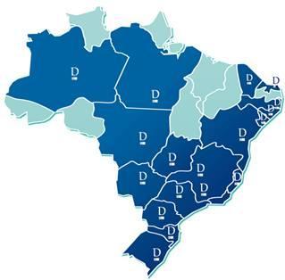 Distribuição: 190 pontos de