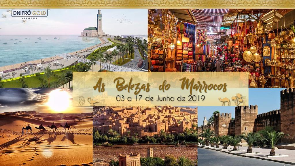 Prezados, É com muita satisfação que lançamos o Roteiro As Belezas do Marrocos no período de 3 a 17 de Junho de 2019.