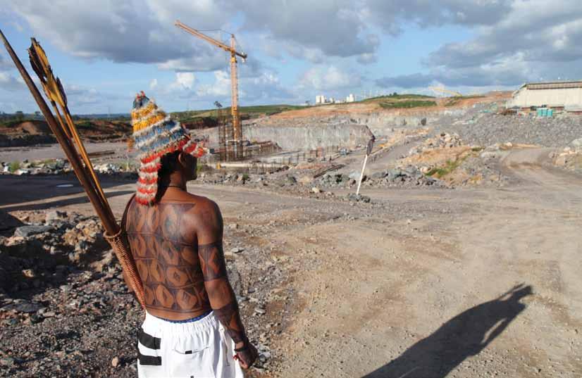 Impactos da UHE Belo Monte poucos quilômetros da sede de Altamira, a usina hidrelétrica de Belo Monte tem impactos significativos A no mosaico da Terra do Meio a despeito da omissão do Instituto
