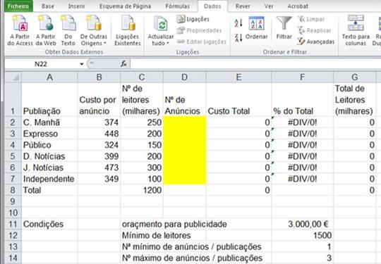 Para Suplementos Notas: solucionador. Solver Se poder for Add-in. e clique no utilizar Excel > no Gerir: botão 2007: 2003: o 2013, Solver Suplementos OK.