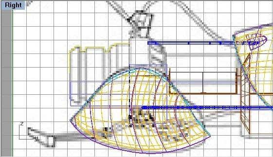 1) > Polyline > Extrude Curve > Trim Atenção: nesse passo, a linha que será extrudada deverá ser feita na vista Right.