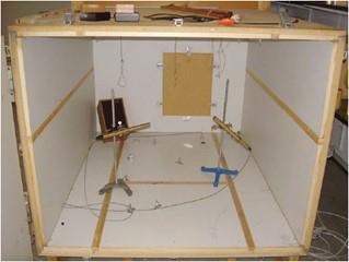 Barrera-Figueroa et al. mediram para a faixa de 3 a 20 khz utilizando uma câmara reverberante de aproximadamente 2 m 3 de volume e com frequência de Schroeder estimada em 1 khz [18].