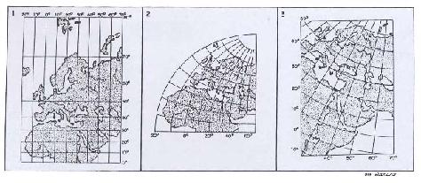 Projeções cartográficas Impossível representar uma superfície curva num plano sem deformação.