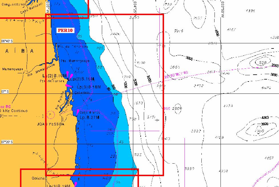 PER10 TIPO: polígono 1. 06 28.500' S - 035 00.000' W 2. 06 28.500' S - 034 13.