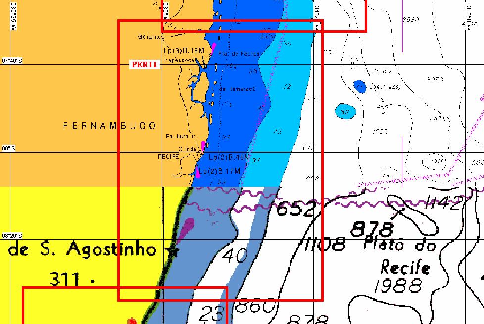 PER11 TIPO: polígono 1. 07 30.000' S - 035 10.000' W 2. 07 30.000' S - 034 23.